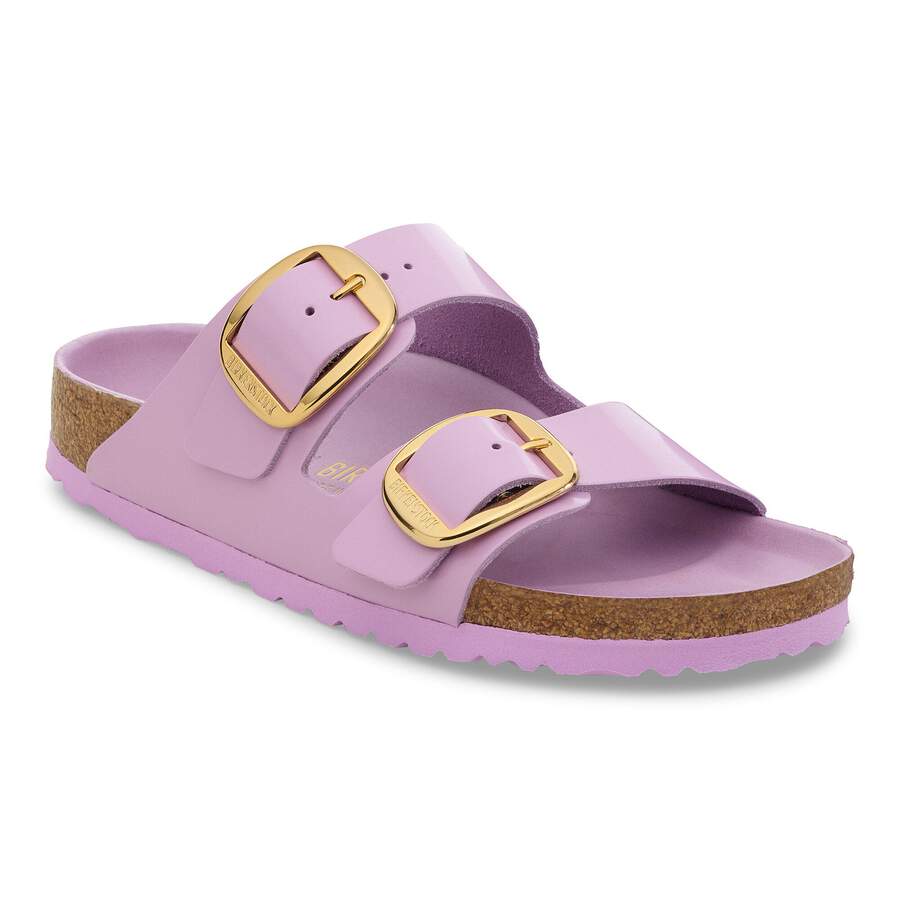 Arizona Big Buckle Natural Leather Patent - High Shine Crocus