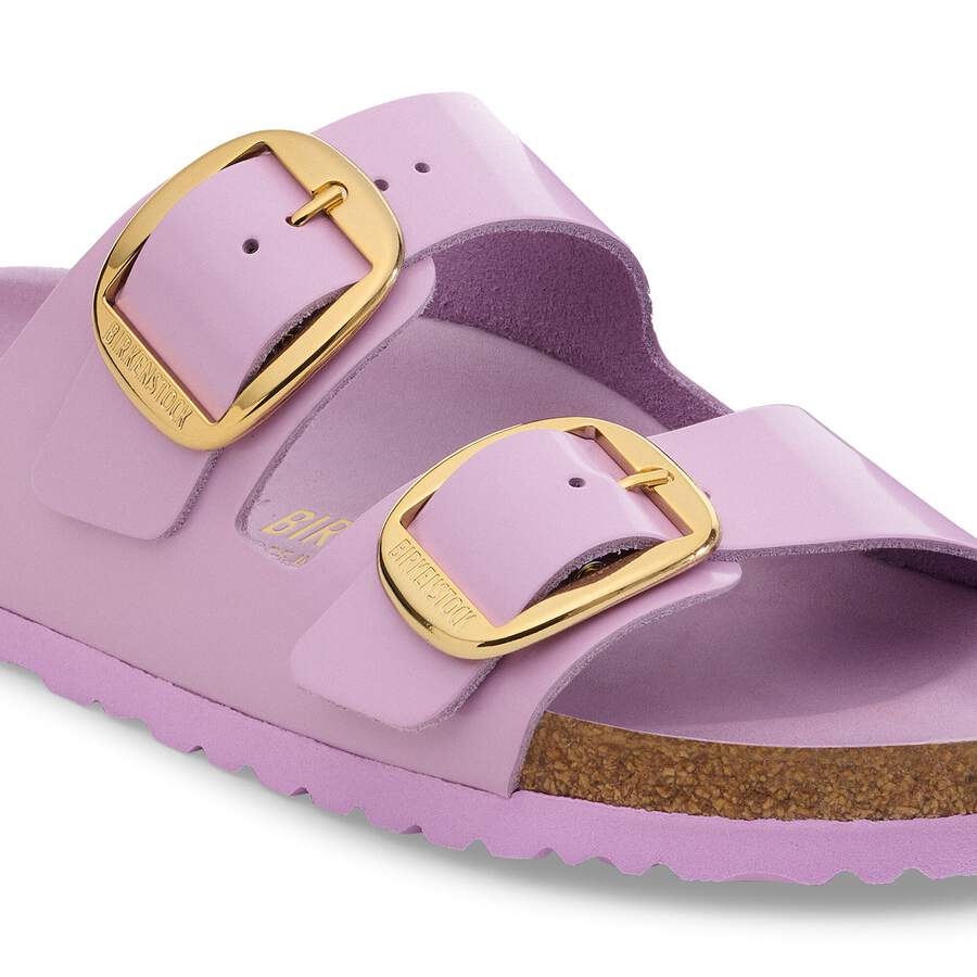 Arizona Big Buckle Natural Leather Patent - High Shine Crocus