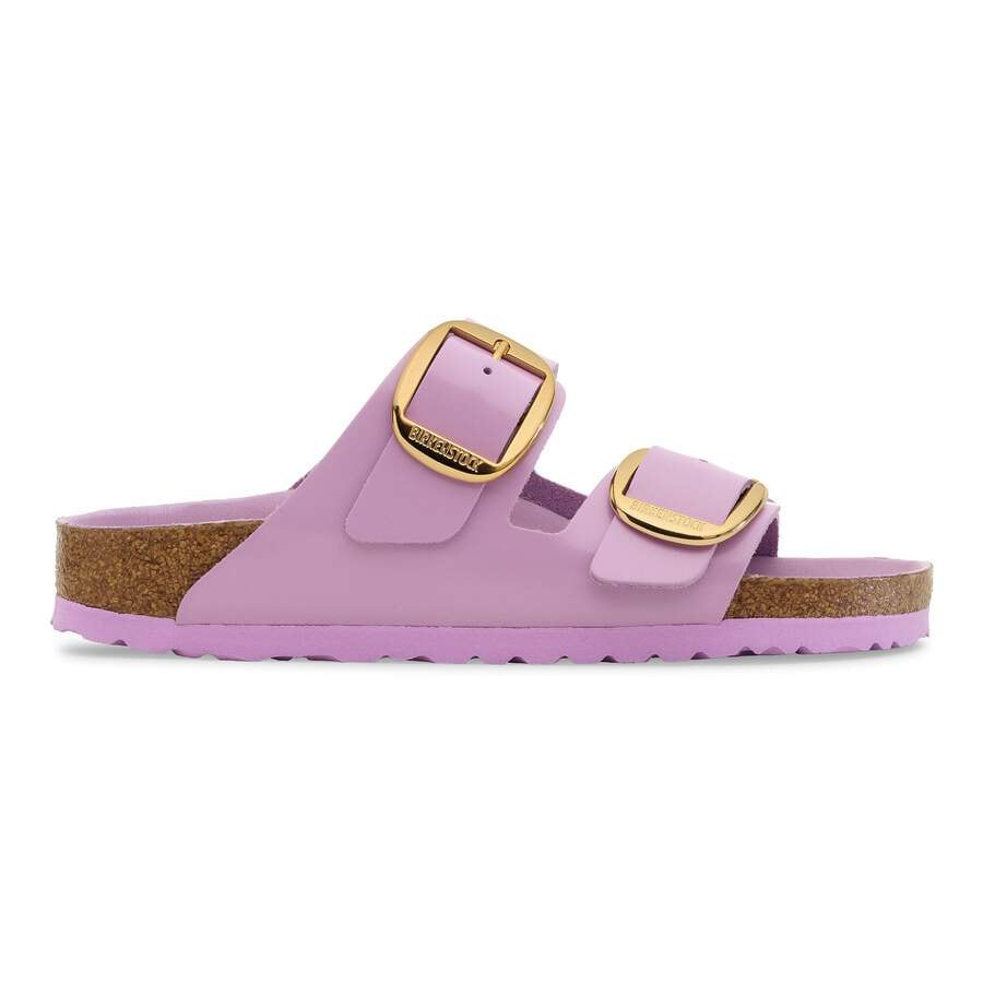 Arizona Big Buckle Natural Leather Patent - High Shine Crocus