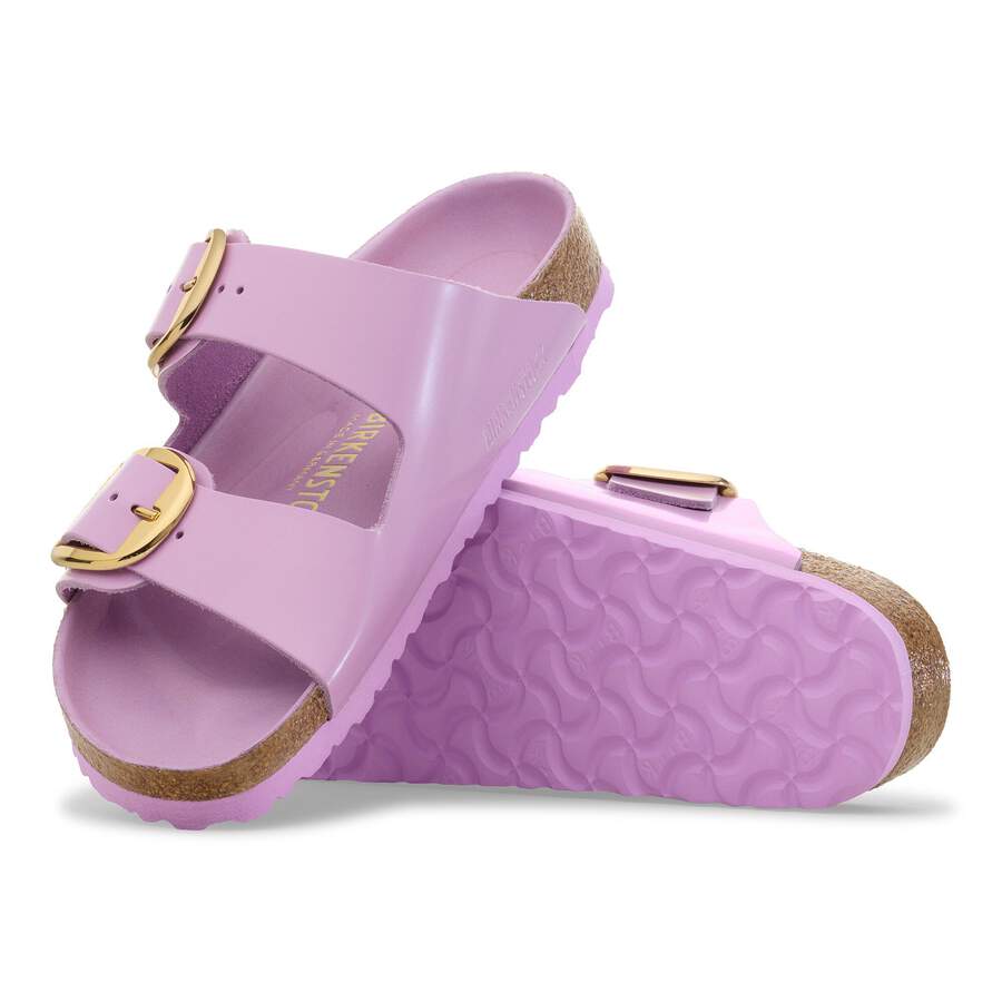 Arizona Big Buckle Natural Leather Patent - High Shine Crocus