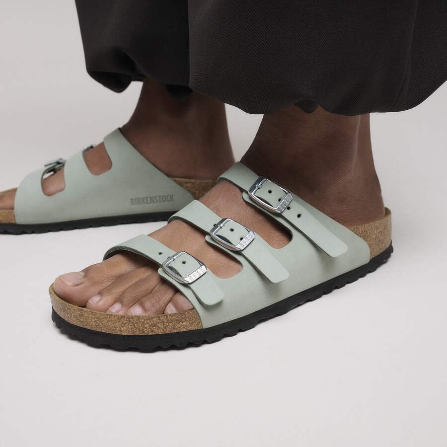 Florida Fresh Nubuck Leather - Pure Sage
