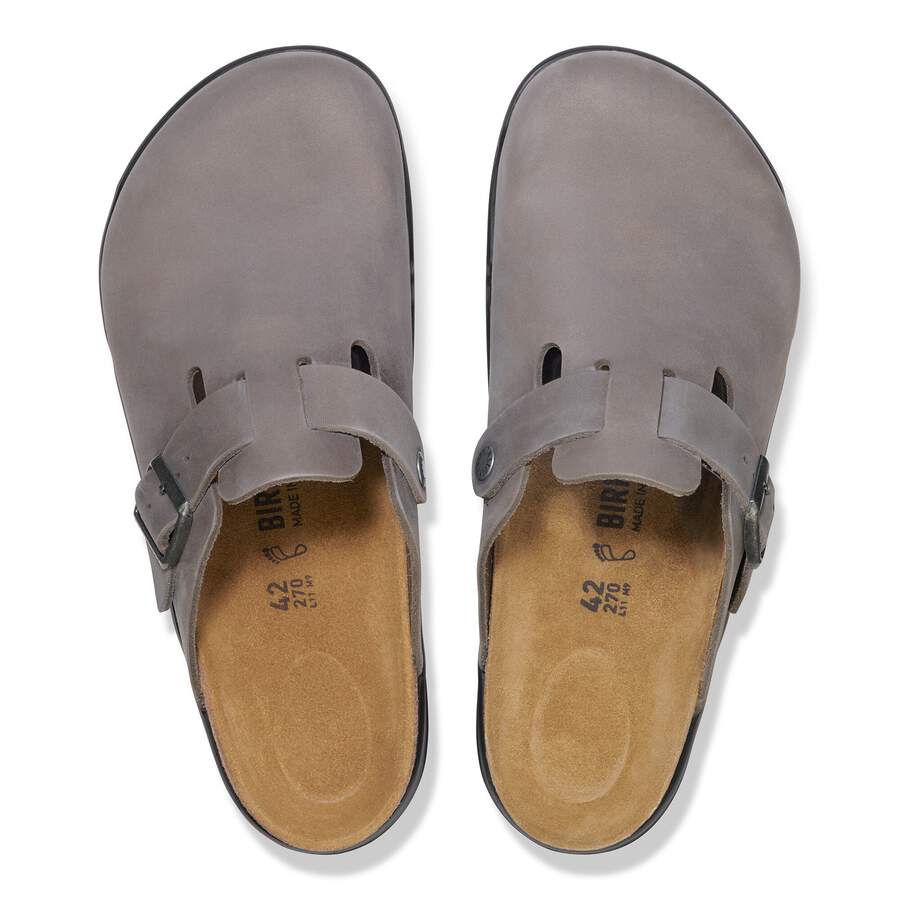Boston Crosstown Waxy Leather - Iron
