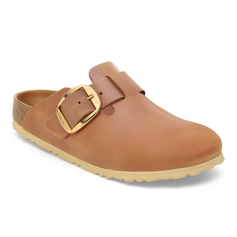 Boston Big Buckle Natural Leather Oiled - Cognac