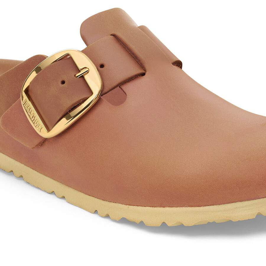 Boston Big Buckle Natural Leather Oiled - Cognac