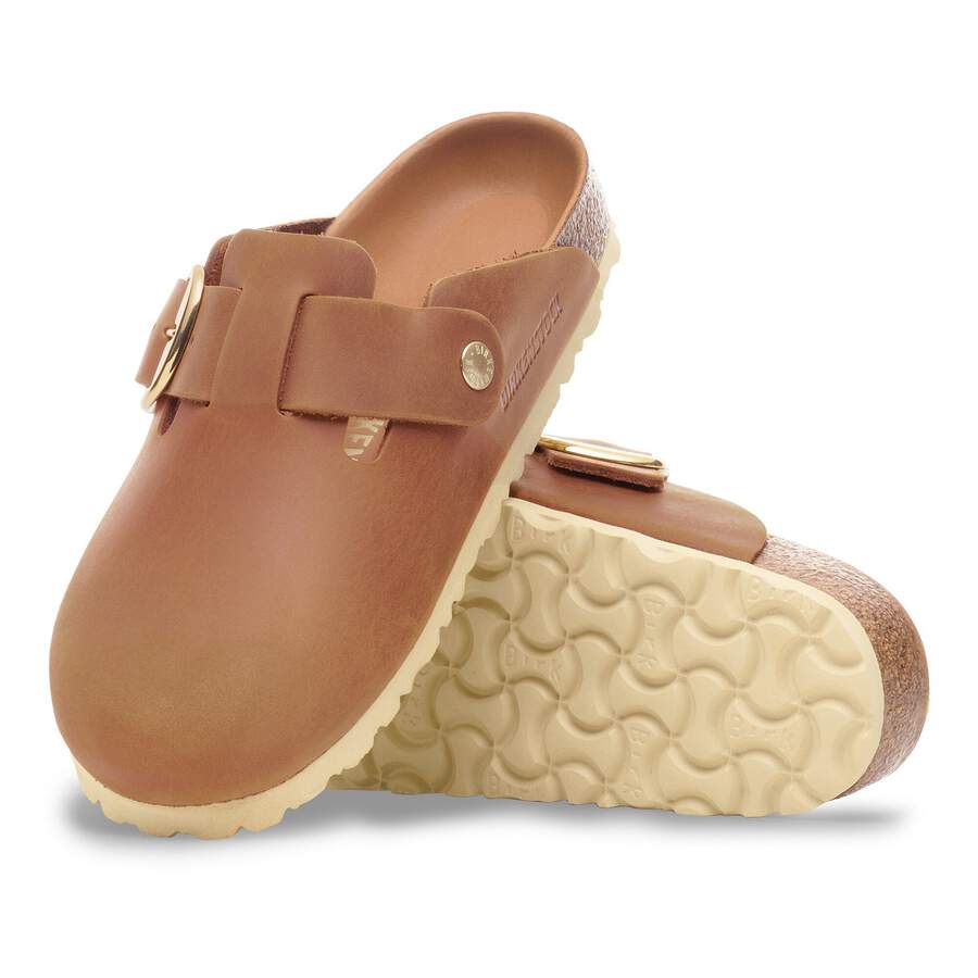 Boston Big Buckle Natural Leather Oiled - Cognac