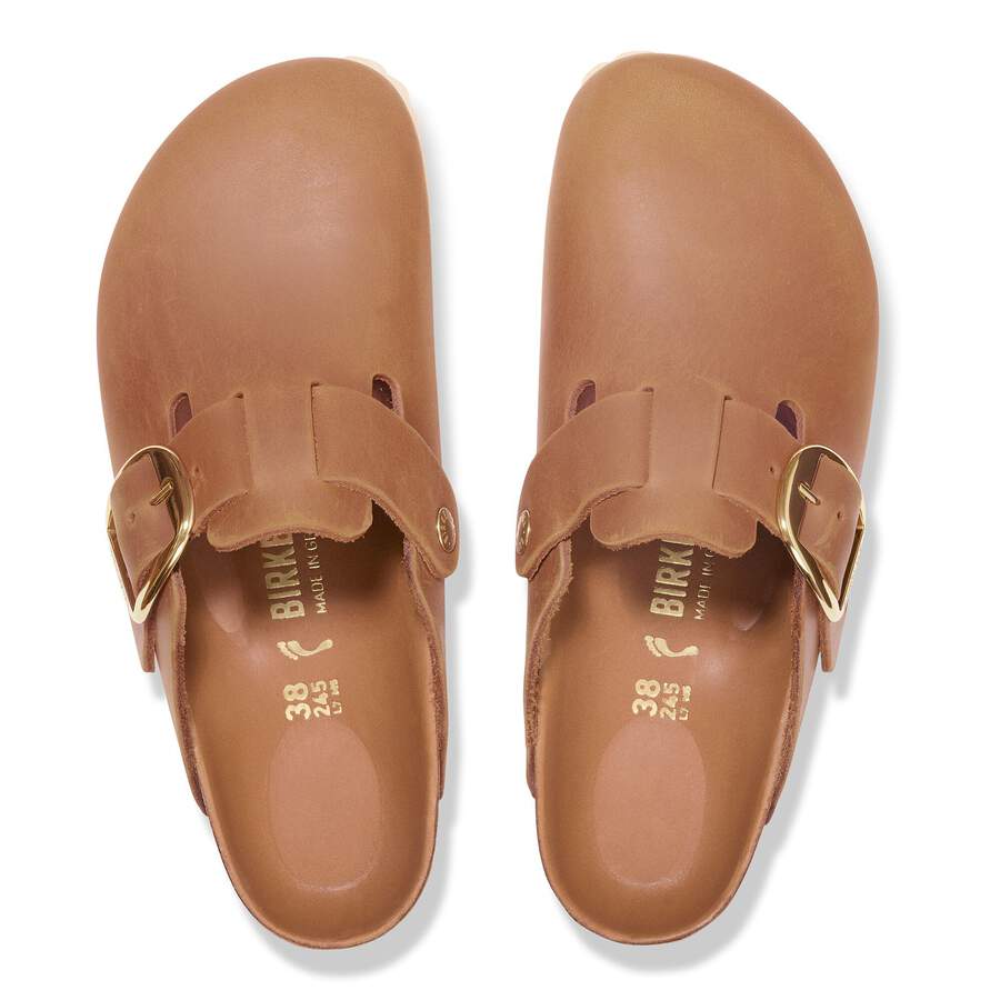 Boston Big Buckle Natural Leather Oiled - Cognac