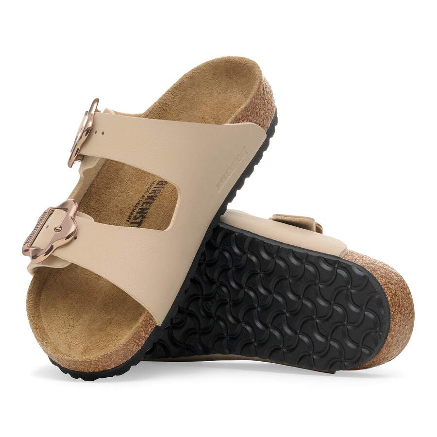 Arizona Flower Buckle Kids Birko-Flor - Sandcastle