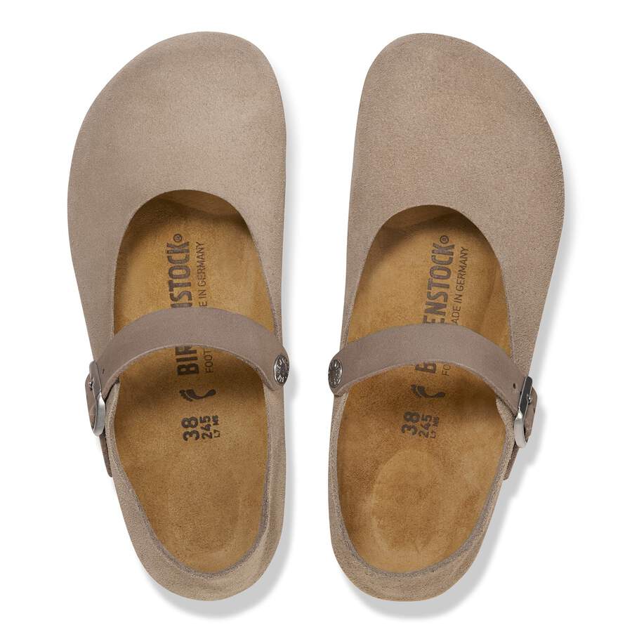 Mantova Suede Leather - Taupe