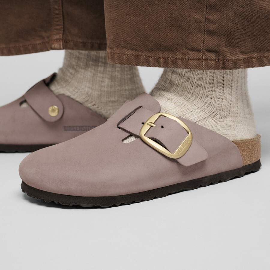Boston Big Buckle Nubuck Leather - Faded Purple