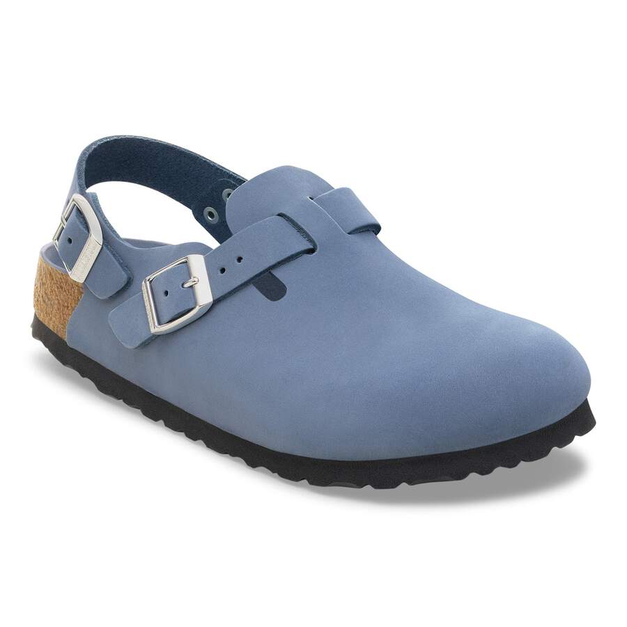 Tokio Nubuck Leather - Stone Blue
