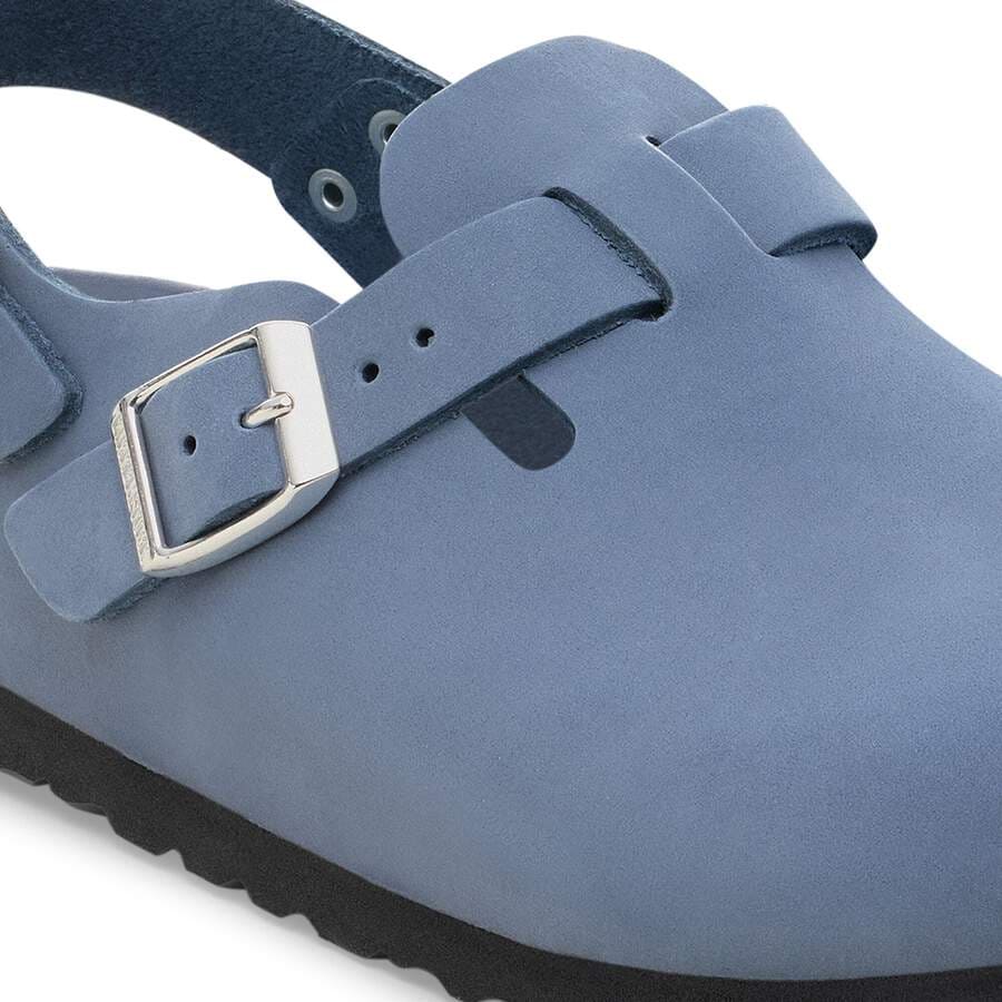 Tokio Nubuck Leather - Stone Blue