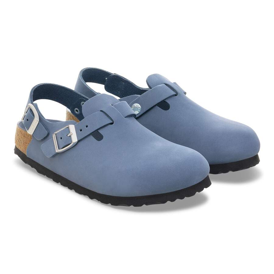 Tokio Nubuck Leather - Stone Blue