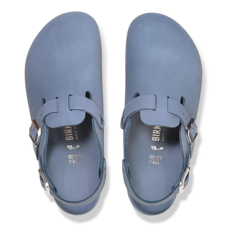 Tokio Nubuck Leather - Stone Blue