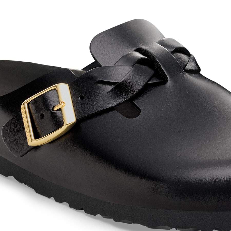 Boston Braided Natural Leather - New Dressy Black