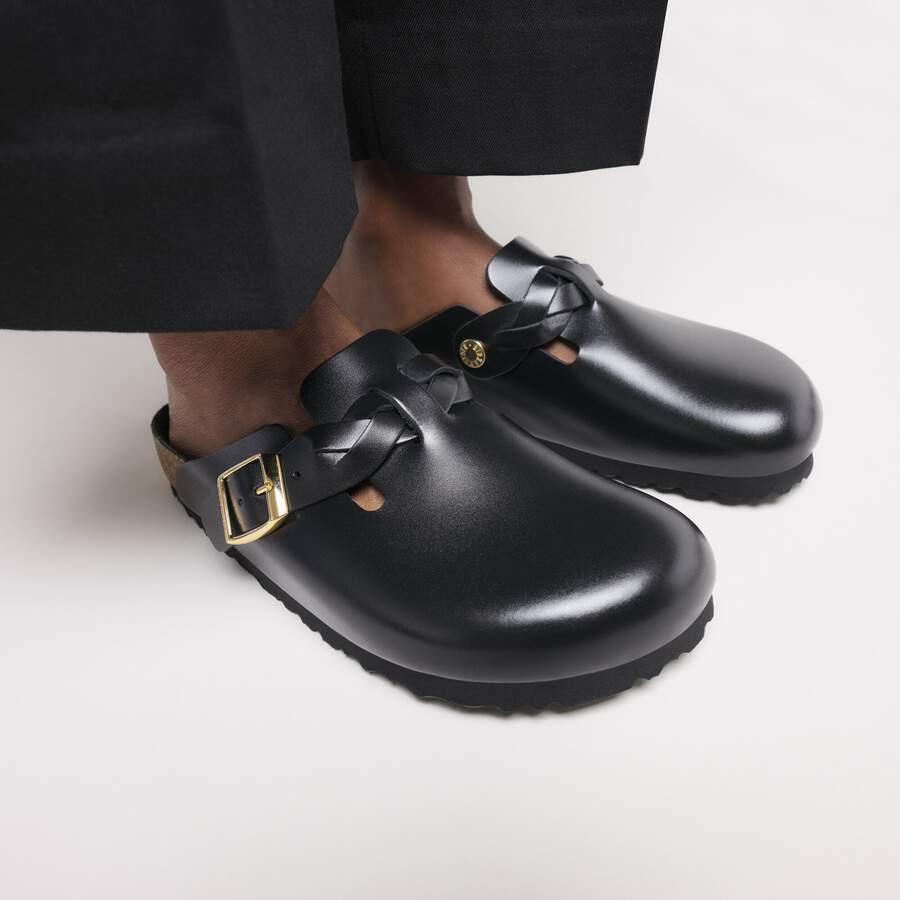 Boston Braided Natural Leather - New Dressy Black