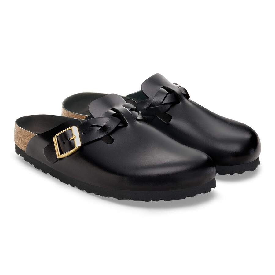 Boston Braided Natural Leather - New Dressy Black