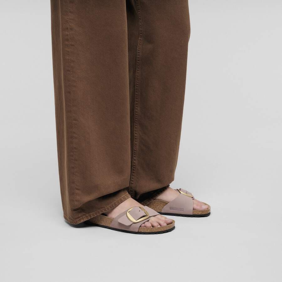 Madrid Big Buckle Nubuck Leather - Faded Purple