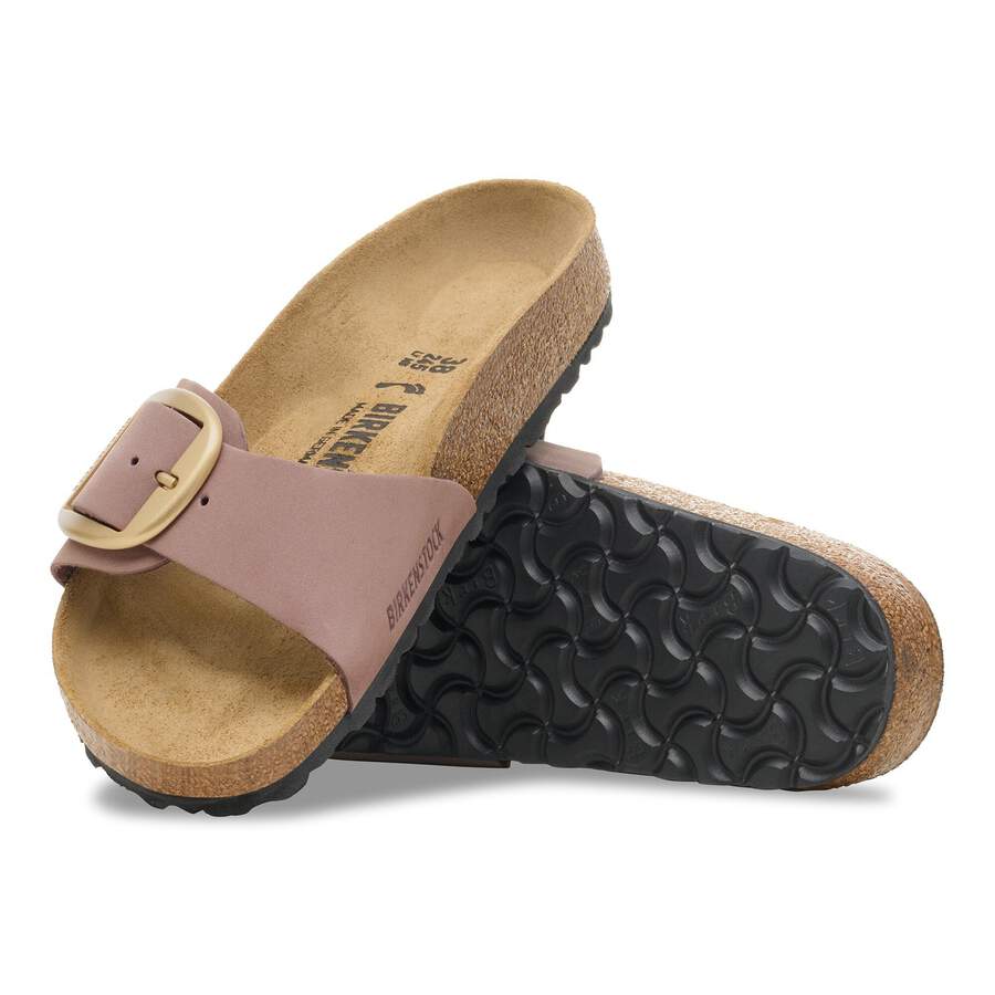 Madrid Big Buckle Nubuck Leather - Faded Purple