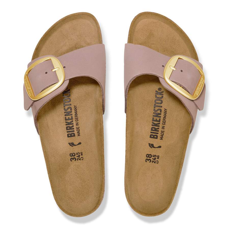 Madrid Big Buckle Nubuck Leather - Faded Purple