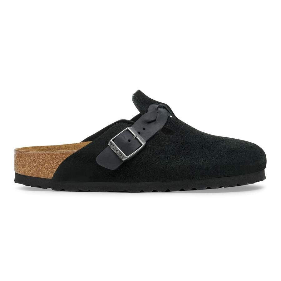 Boston Braided Suede Leather - Black