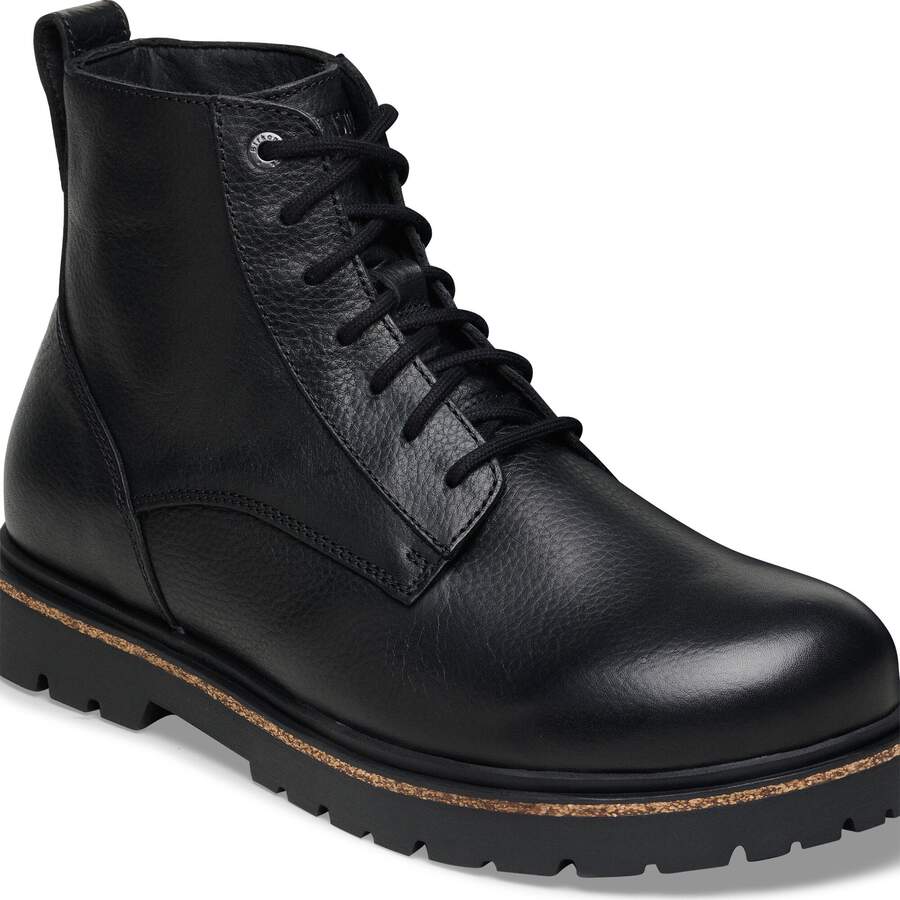 Highwood Lace Mid Women Natural Leather - Black