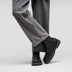 Highwood Lace Mid Women Natural Leather - Black