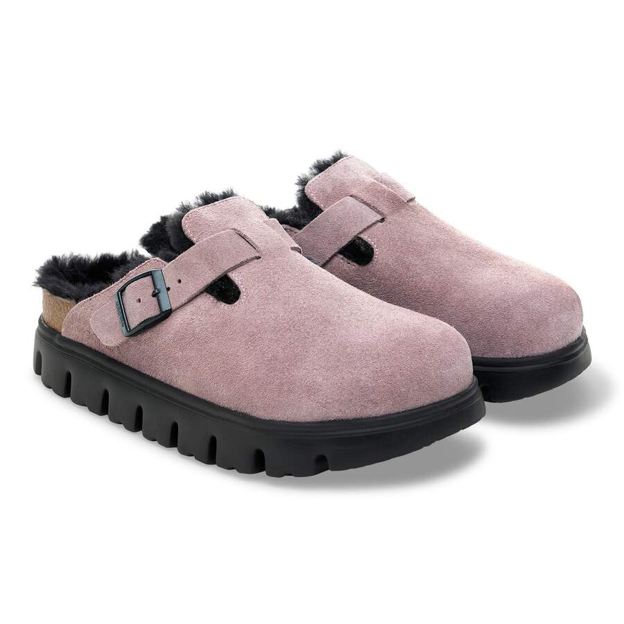 Boston PAP Chunky Shearling Suede Leather - Faded Purple