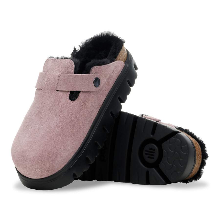 Boston PAP Chunky Shearling Suede Leather - Faded Purple