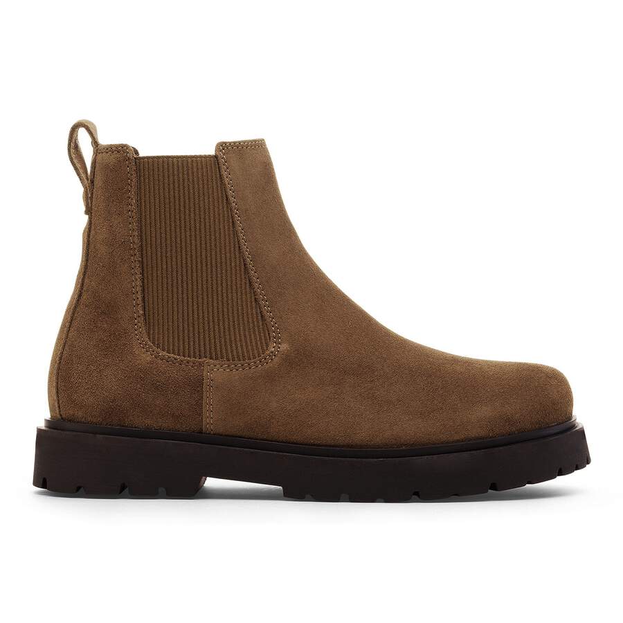 Highwood Slip On Women Suede Leather - Dark Tea