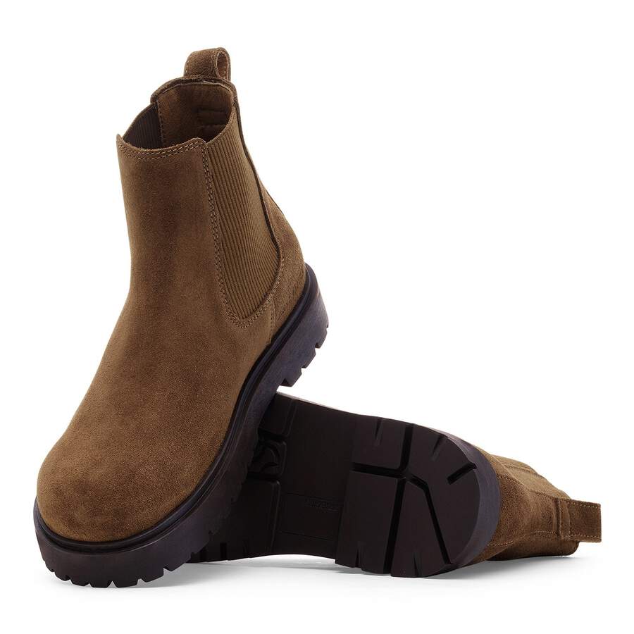 Highwood Slip On Women Suede Leather - Dark Tea