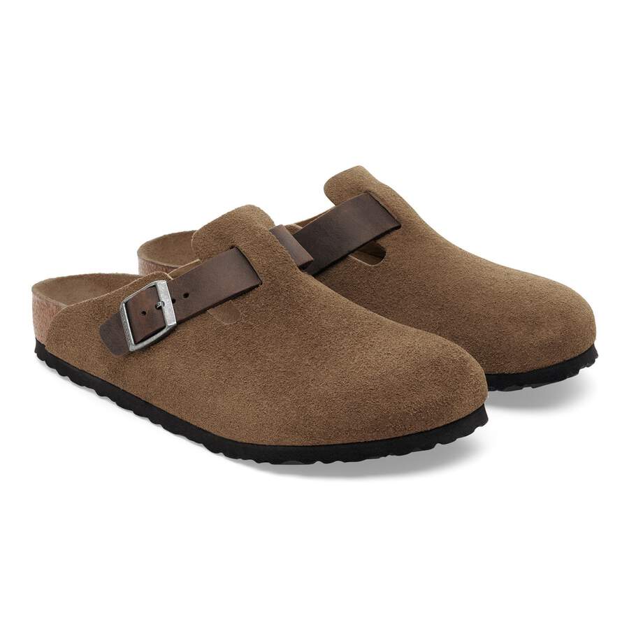 Boston Mixed Leather - Dark Tea