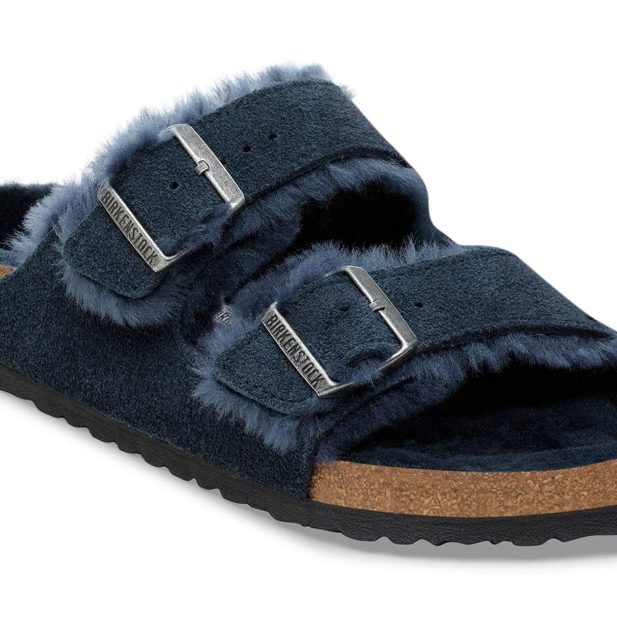 Arizona Shearling Suede Leather/Fur - New Navy
