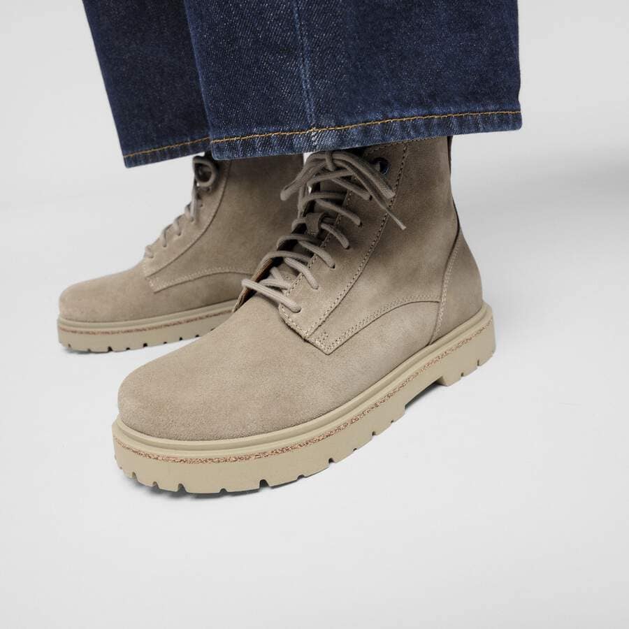 Highwood Lace Mid Women Suede Leather - Taupe