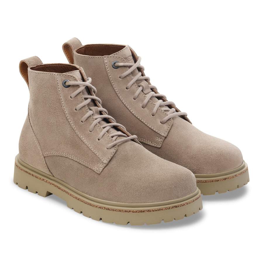 Highwood Lace Mid Women Suede Leather - Taupe