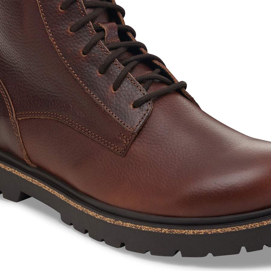 Highwood Lace Mid Men Natural Leather - Chocolate