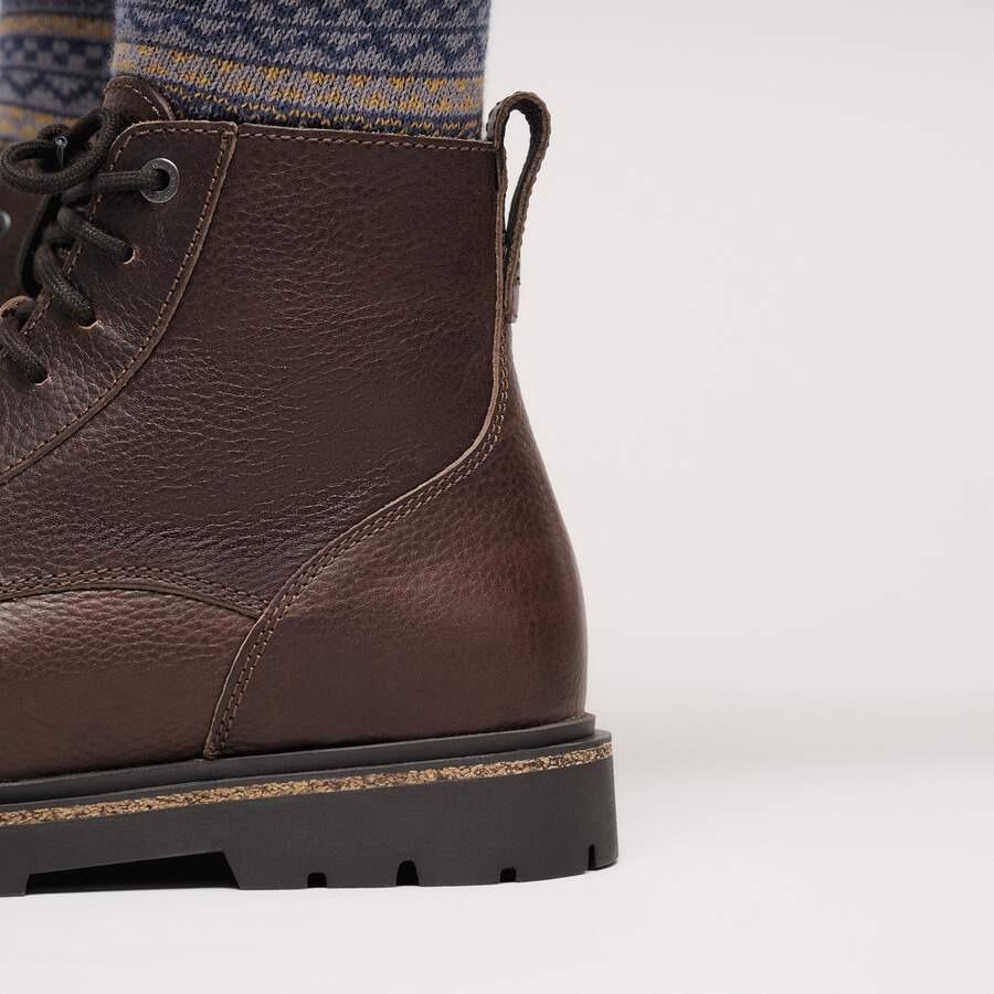 Highwood Lace Mid Men Natural Leather - Chocolate