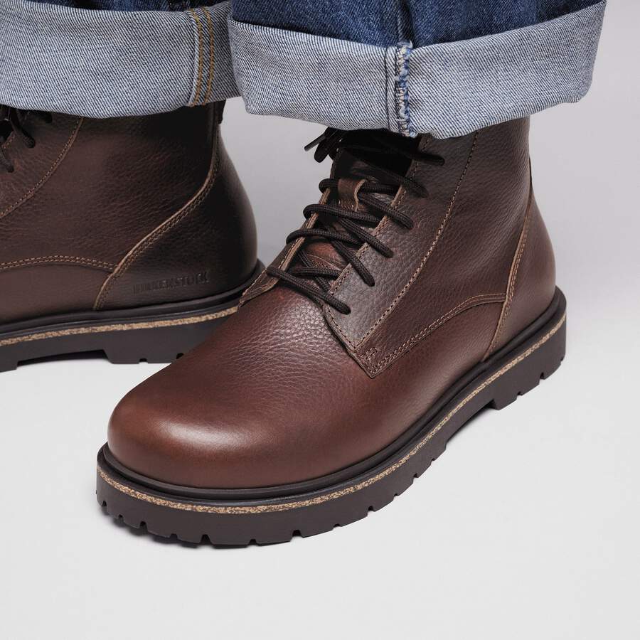Highwood Lace Mid Men Natural Leather - Chocolate
