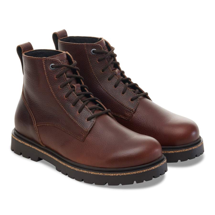 Highwood Lace Mid Men Natural Leather - Chocolate