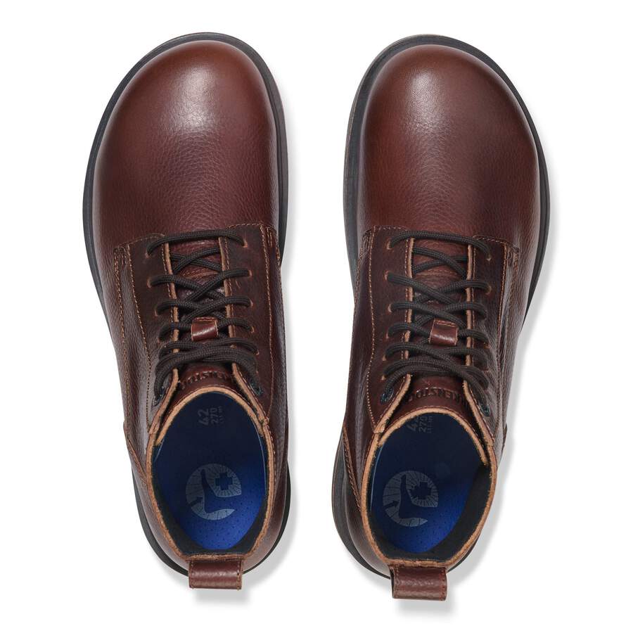 Highwood Lace Mid Men Natural Leather - Chocolate