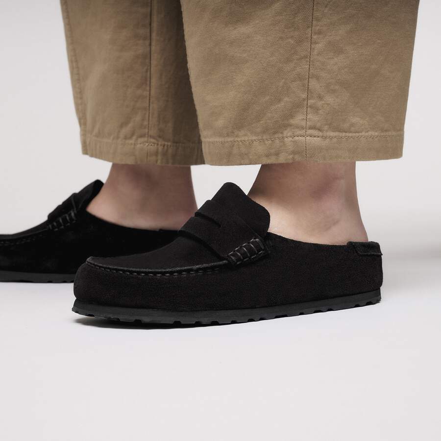 Naples Wrapped Suede Leather - Black