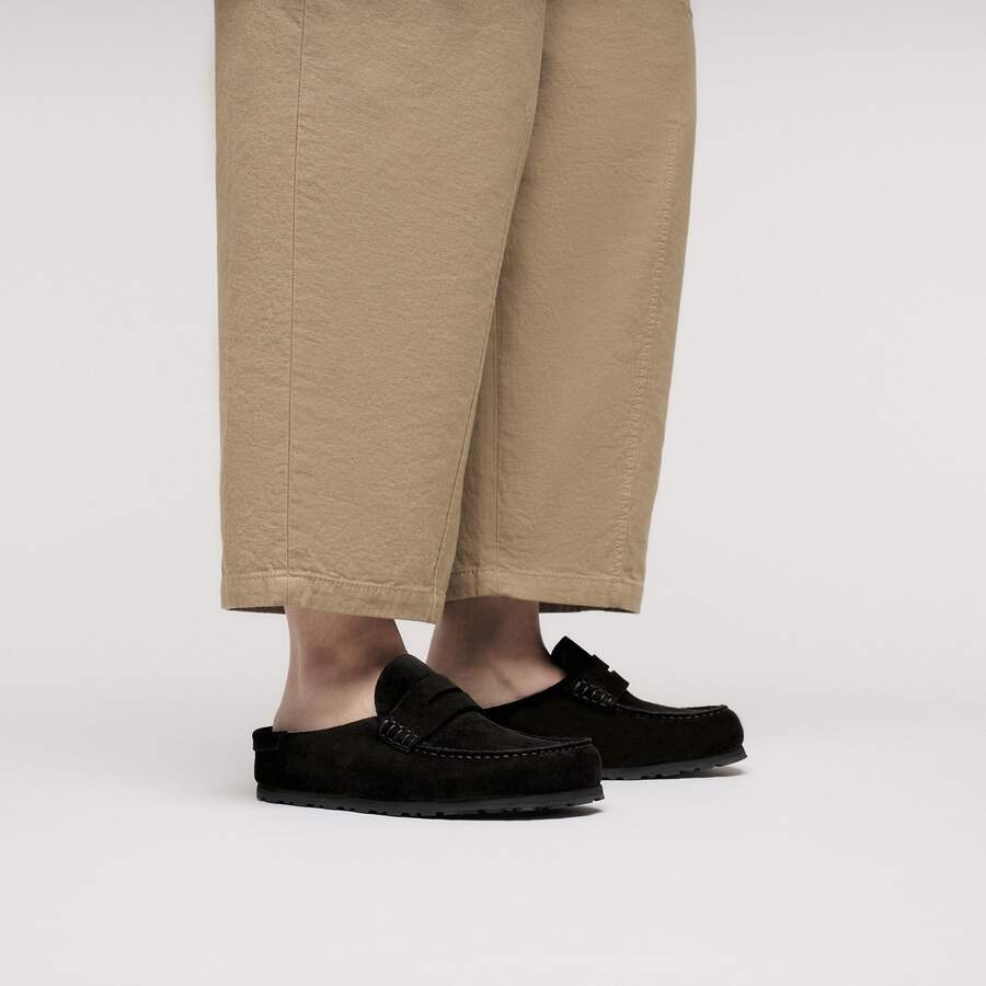 Naples Wrapped Suede Leather - Black