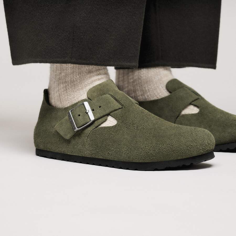 London Suede Leather - Thyme