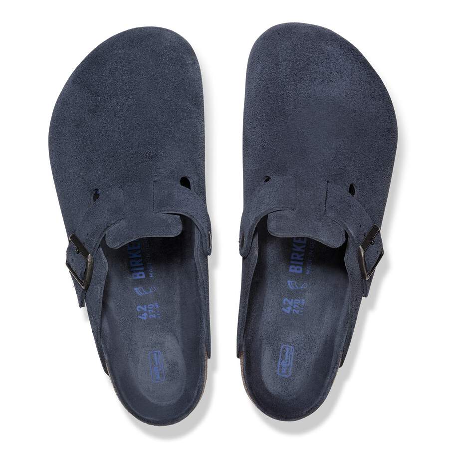 Boston Soft Footbed Suede Leather - New Navy Tonal