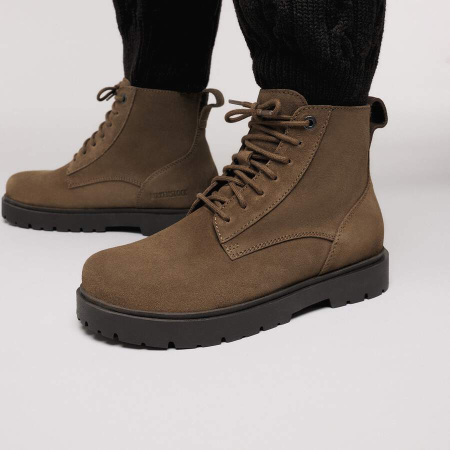 Highwood Lace Mid Women Suede Leather - Dark Tea