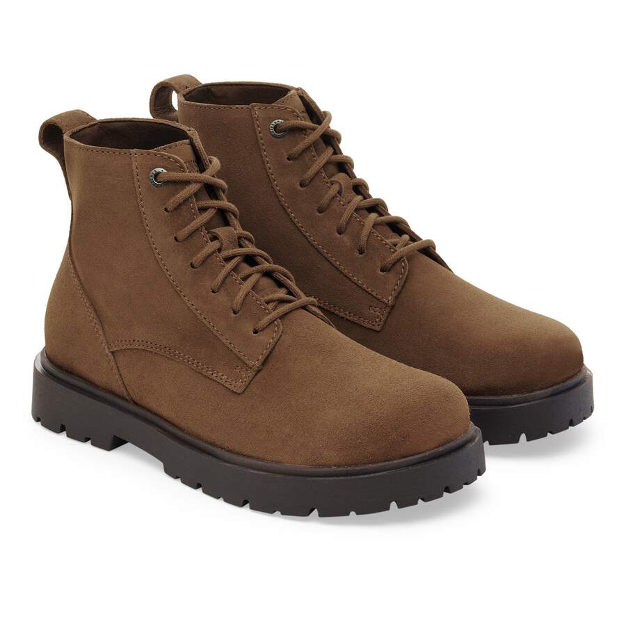 Highwood Lace Mid Women Suede Leather - Dark Tea