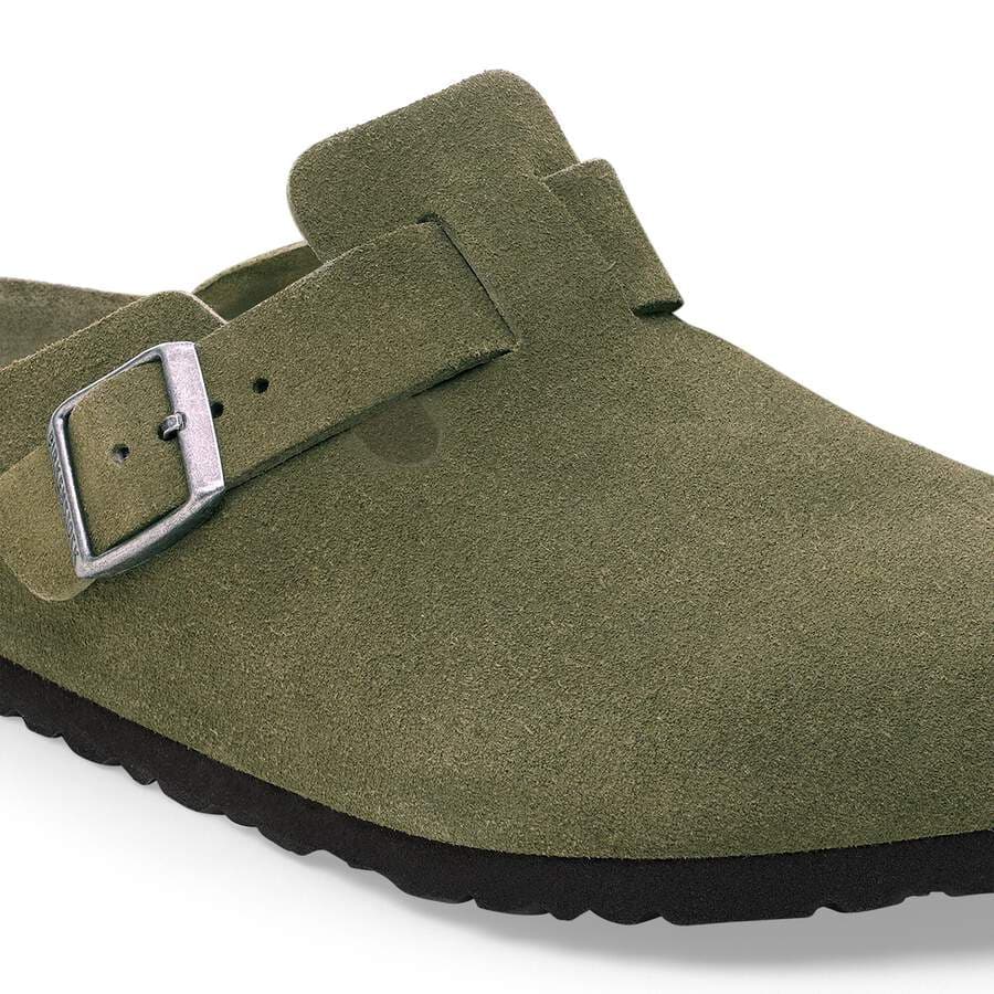 Boston Soft Footbed Suede Leather - Thyme Tonal