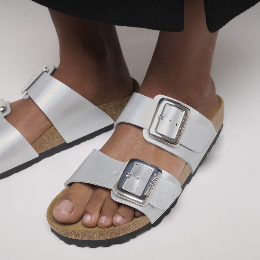 Sydney Cushion Buckle Birko-Flor - Silver