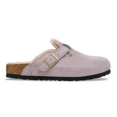 Boston Shearling Suede Leather/Fur - Suede Shimmering Faded Purple