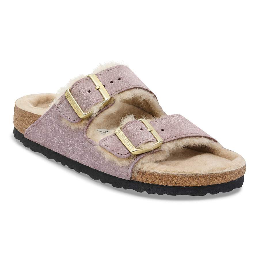 Arizona Shearling Suede Leather/Fur - Suede Shimmering Faded Purple