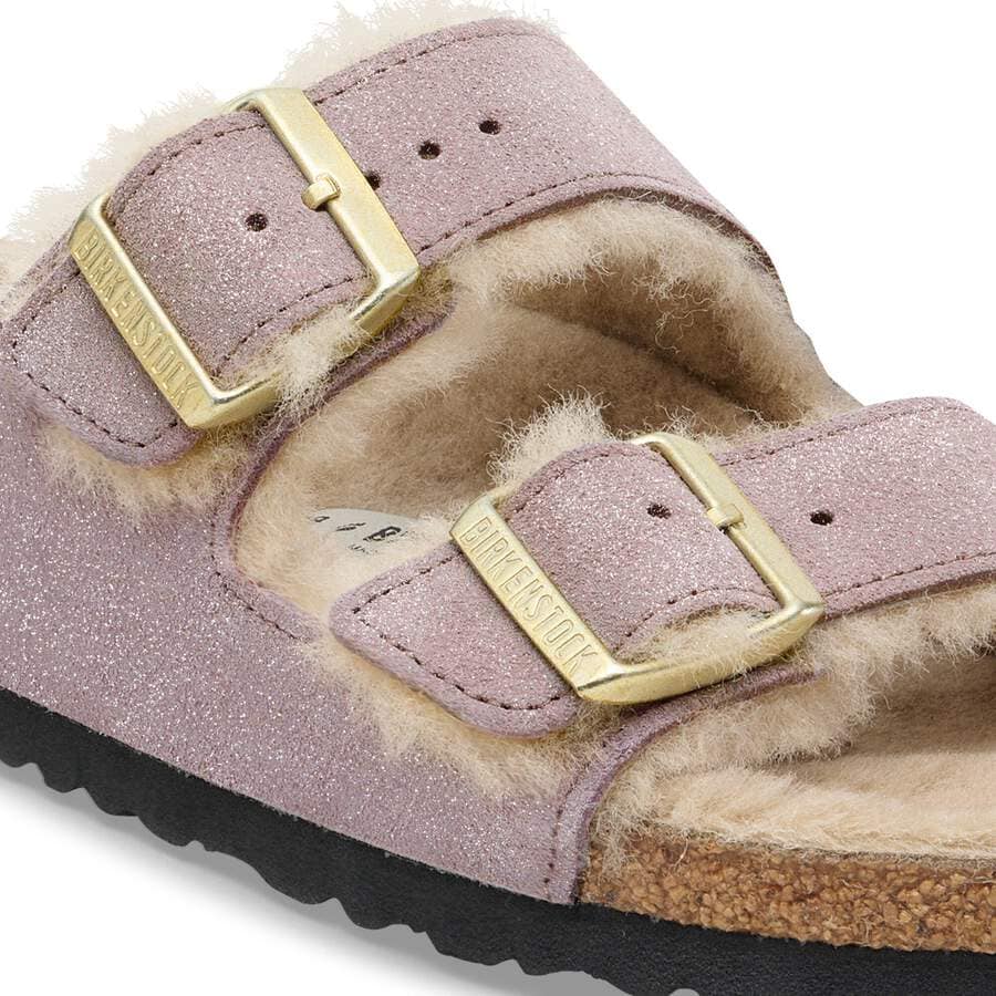 Arizona Shearling Suede Leather/Fur - Suede Shimmering Faded Purple